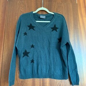 Wooden Ships Vneck Sweater Stars XS